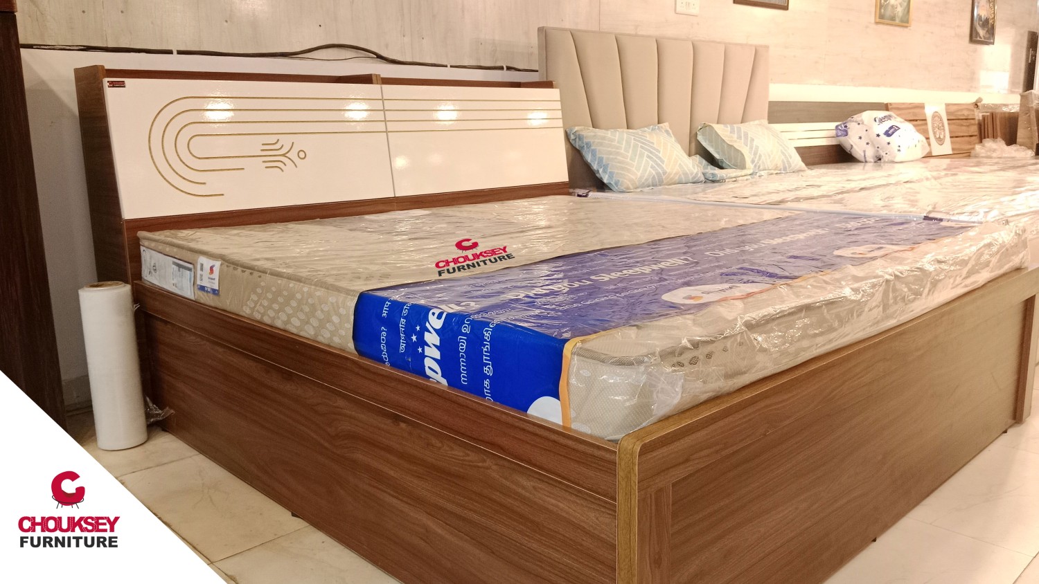 Double Bed CNC-Back Design Heavy